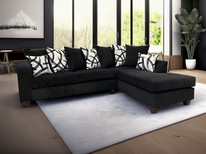 110 - BLACK Sectional