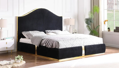 B908 Lena Black&Gold Bed