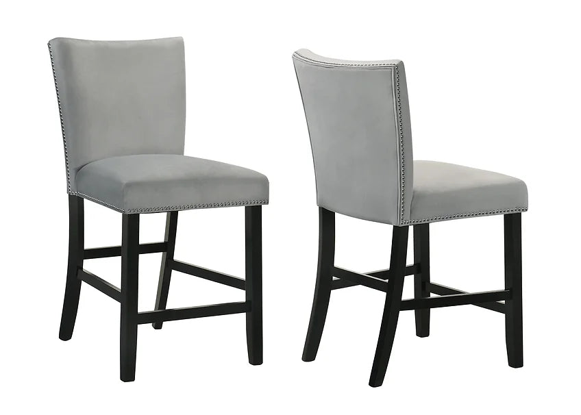 D1236 Valentino (Grey) 7pcs Dining Set (6 Chairs and Table)