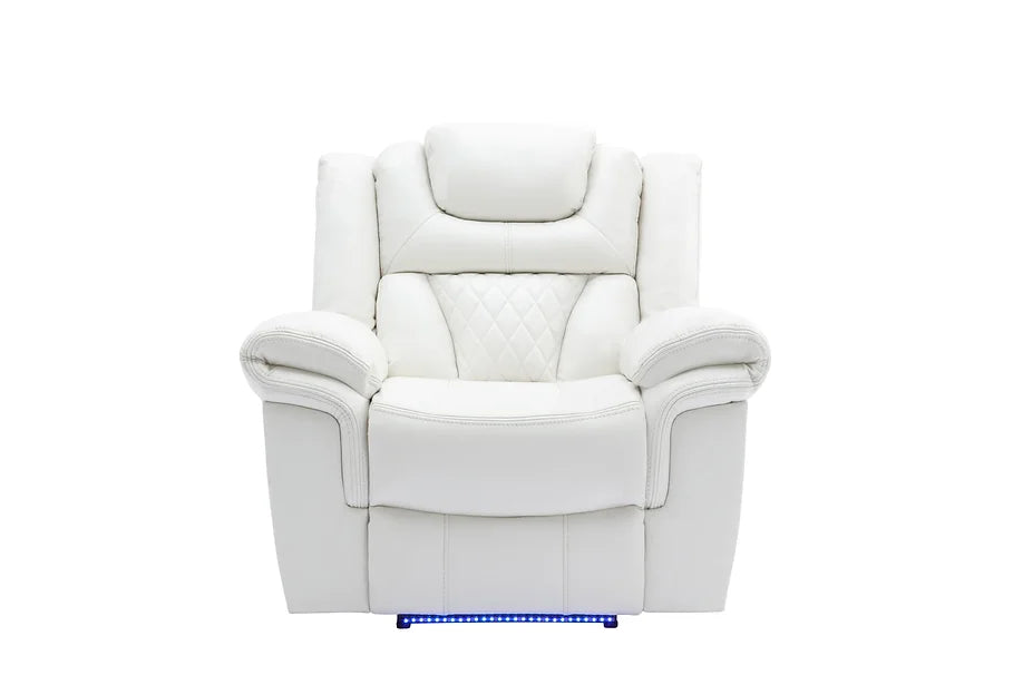 S2020 Party Time (White) 3pcs Power Reclining Sofa, Loveseat and Recliner