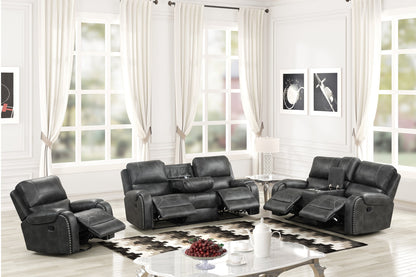 Titan2003-Charcoal OVERSIZED 3pc Reclining Set **NEW ARRIVAL**